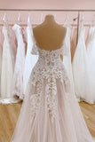 Tulle A Line Off The Shoulder Lace Appliques Wedding Dresses, Bridal Gown, PW499 image 4