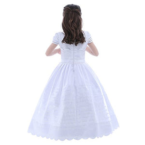 Copy of Ivory Tulle A-line Lace Flower Girl Dresses,Lovely Flower Girl Dresses, PF101