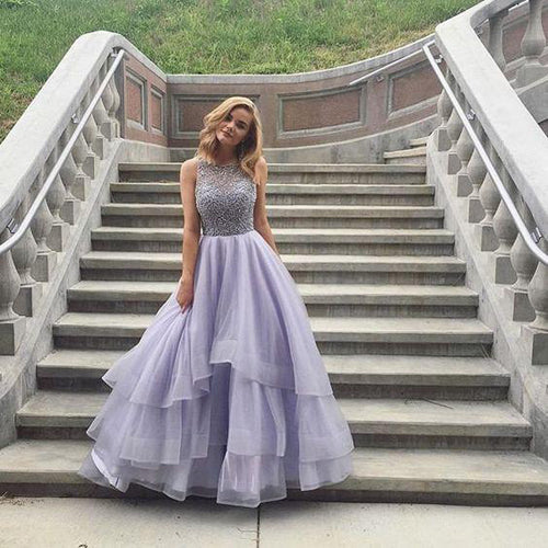 Lavender Beaded Top Cheap Long Prom Dresses Evening Ball Gown Promnova Lavender Beaded Top Cheap Long Prom Dresses Evening Ball Gown Promnova