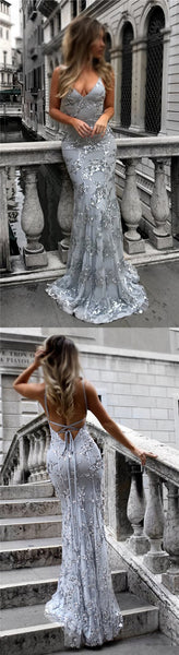 silver sparkly mermaid dress Silver Sequin Sparkly Mermaid Newest Prom Dresses, Evening Dresses US18W / As Picture
