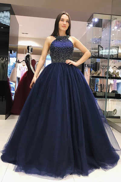 Royal Blue Elegant Ball Gown Beaded Prom Dresses,Sweet 16 Dress US16W / As Picture Royal Blue Elegant Ball Gown Beaded Prom Dresses,Sweet 16 Dress US16W / As Picture