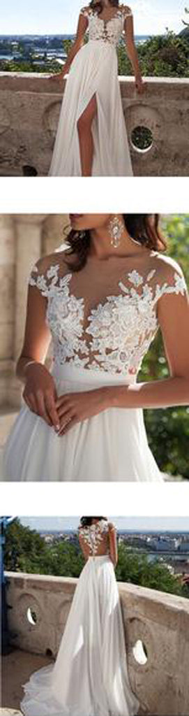 Chiffon wedding dresses at promnova.com