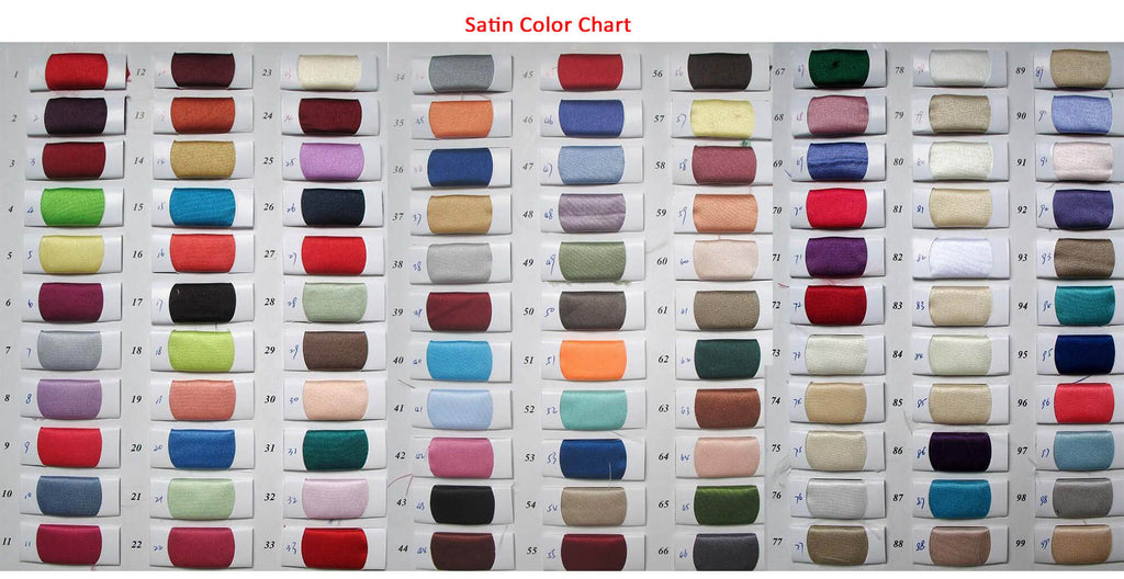 Satin color swatches | wedding dresses | Promnova.com