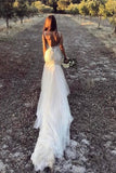 Romantic Ivory Tulle Lace Mermaid Backless Wedding Dresses, Bridal Gowns, PW288 | cheap lace wedding dress | outdoor wedding dresses | wedding dresses online | promnova.com
