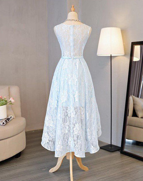 sachin and babi light blue dress Blue Homecoming Dress 2021 Bodycon Sleeveless Summer Short / Mini Lace –  AnnaCustomDress