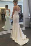 Elegant Ivory Mermaid Strapless Sweep Train Wedding Dresses, Bridal Gown, PW376 image 1