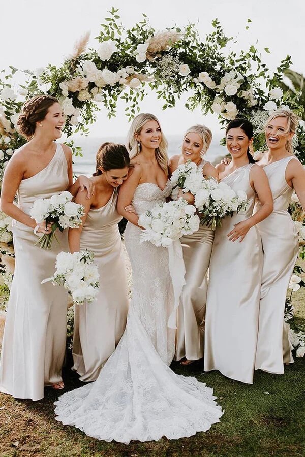 silver wedding bridesmaid dresses Silver Bridesmaid Dresses | Elegant & Stylish