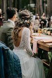 Open back wedding dresses | bohemian wedding dresses | bridal gowns | www.promnova.com