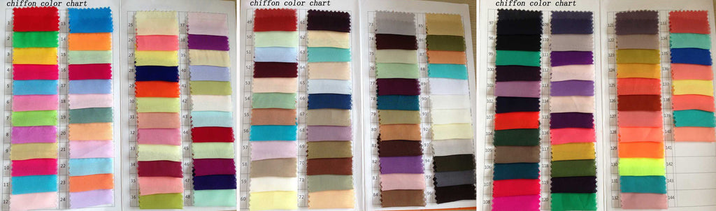 Chiffon color swatches from www.promnova.com
