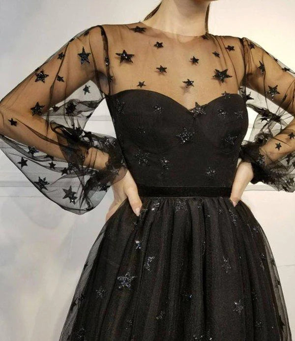 Cute Tulle Long Sleeves Short Homecoming Dresses PH361 | Promnova US6 / Custom Color Cute Tulle Long Sleeves Short Homecoming Dresses PH361 | Promnova US6 / Custom Color