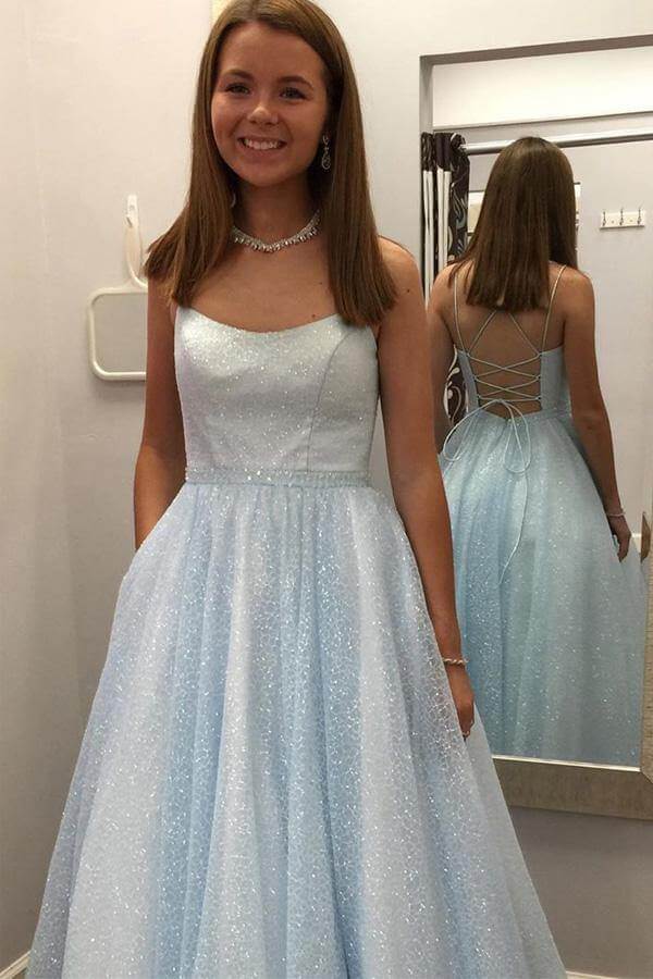 Sky blue prom dresses | evening gowns | long formal dresses | promnova.com