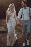 beach wedding dress | vintage wedding dress | lace wedding dress | promnova.com