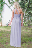 Lavender Chiffon A Line One Shoulder Floor Length Bridesmaid Dresses, PB175 | wedding party dresses | wedding guest dresses | bridesmaid dresses online | promnova.com