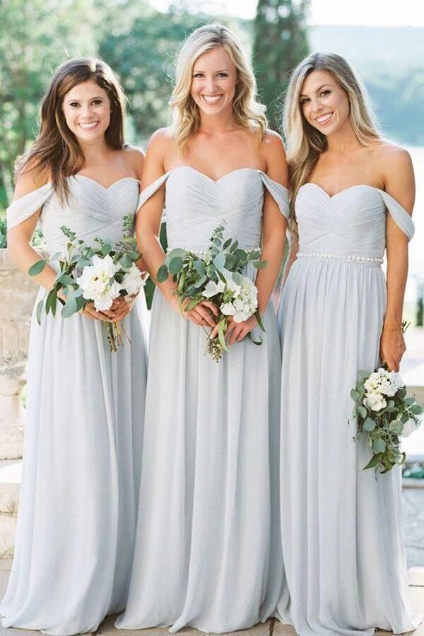 Gray bridesmaids dresses Clearance