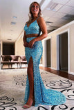Blue prom dresses | sequins prom dresses | cheap prom dresses | promnova.com