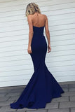Sexy Sweetheart Mermaid Sweep Train Bridesmaid Dress With Pleats, PB109