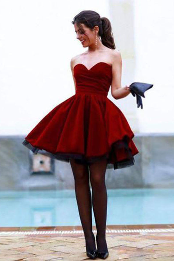 Simple Sweetheart Neck Short Prom Dress, Cheap Homecoming Dresses, PH108 Simple Sweetheart Neck Short Prom Dress, Cheap Homecoming Dresses, PH108