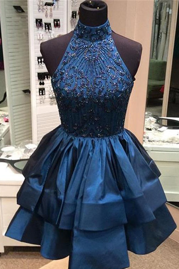 Pink A-Line Sweetheart High Low Satin Homecoming Dress with Appliques Custom Size / As Picture Pink A-Line Sweetheart High Low Satin Homecoming Dress with Appliques Custom Size / As Picture