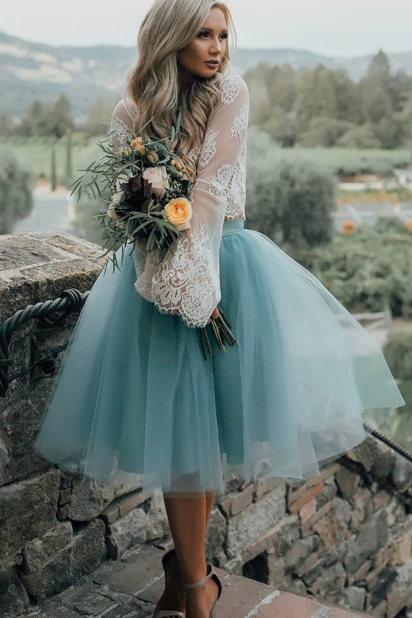 Two Pieces Lace Short Prom Dress Party Dress Homecoming Dress US12 / As Picture Two Pieces Lace Short Prom Dress Party Dress Homecoming Dress US12 / As Picture