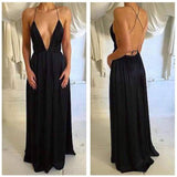 Spaghetti Straps Sexy Simple Open Back Prom Dress,Party Dress, PL140