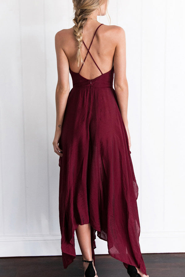 red cross back dress Boden Women's Cross Back Jersey Dress in Red