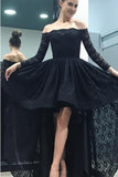 High-low Off-the-shoulder Asymmetrical Long Prom Dress Evening Dress PL200