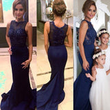 Navy Blue Prom Dress at promnova.com