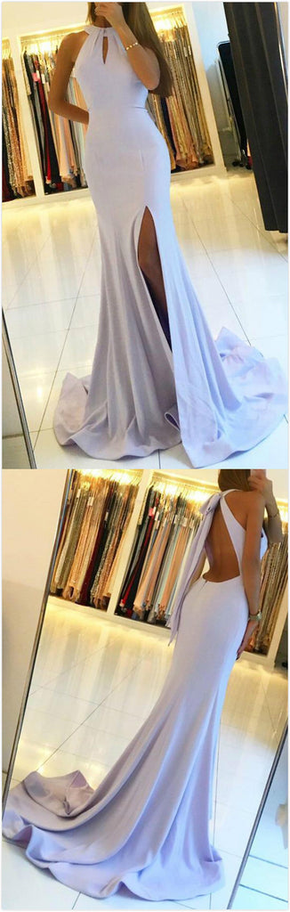 Light Blue Mermaid Cheap Backless Sleeveless Long Prom Dress Keyhole Promnova Light Blue Mermaid Cheap Backless Sleeveless Long Prom Dress Keyhole Promnova