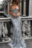 Silver Sequin Sparkly Mermaid Newest Prom Dresses, Evening Dresses PL253
