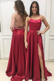 Two Piece Prom Dresses Spaghetti Straps Rhinestone Long Chiffon Prom Dress PL292
