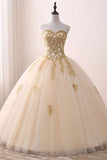 Fabulous Tulle Lace Sweetheart Neck Long Prom Dress, Sweet 16 Dress PL327