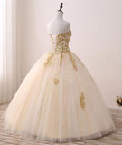 promnova.com|Fabulous Tulle Lace Sweetheart Neck Long Prom Dress, Sweet 16 Dress