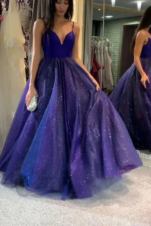 fitted lace wedding dress Purple v neck tulle sequin long prom dress purple tulle formal dress fitted lace wedding dress Purple v neck tulle sequin long prom dress purple tulle formal dress