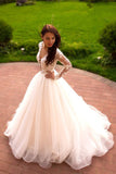 Elegant Ball Gowns Wedding Dresses,Cheap Long Sleeves Wedding Dresses, PW124