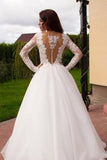 Elegant Ball Gowns Wedding Dresses,Cheap Long Sleeves Wedding Dresses, PW124