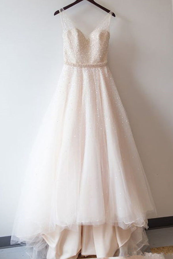 Cheap Wedding Dresses with Beading,Gorgeous Wedding Gowns,Bridal Dress –  Promnova