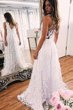 Cheap V-neck A-line Floor-length Sexy Long Prom Dress/Wedding Dress PW191