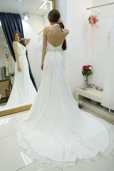 Chiffon wedding dresses at promnova.com