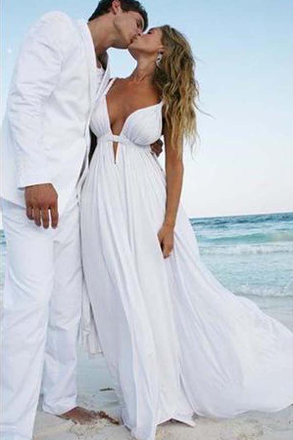 Cheap Simple Chiffon Formal Popular Long Beach Wedding Dresses PW210 Cheap Simple Chiffon Formal Popular Long Beach Wedding Dresses PW210