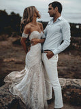 Ivory Lace Sweetheart Beach Wedding Dresses PW256 | beach wedding dresses | lace wedding dresses | ivory wedding dresses | wedding gowns | bridals | sweetheart wedding dresses | cheap wedding dresses | wedding dresses online | Promnova