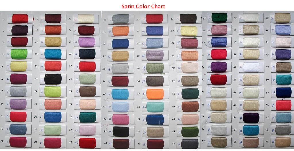 Satin color chart | prom dresses | Promnova