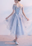 Sexy Off-the-shoulder Tulle Short Homecoming Dress  Prom Dress ,SH253