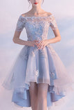Sexy Off-the-shoulder Tulle Short Homecoming Dress  Prom Dress ,SH253
