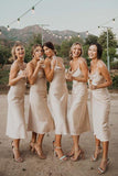 Simple Silk Satin Sheath Short Bridesmaid Dresses PB135 | promnova.com US10 / Custom Color Simple Silk Satin Sheath Short Bridesmaid Dresses PB135 | promnova.com US10 / Custom Color