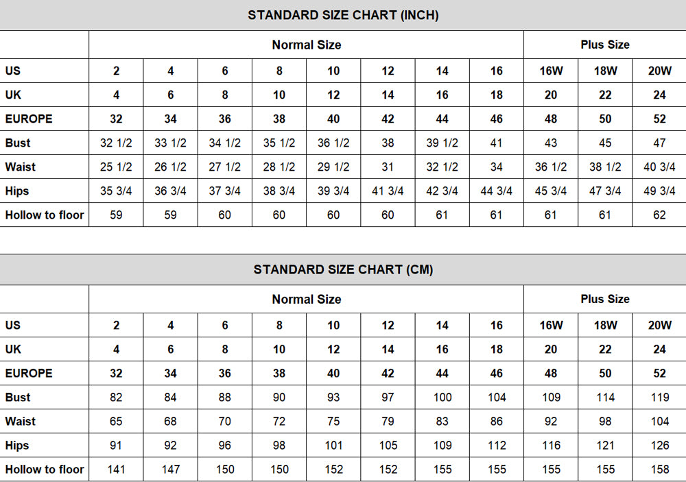 Size Chart|promnova.com