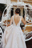 Tulle A Line Beaded Prom Dresses With Lace Appliques, Evening Gown, PL468 | red prom dresses | evening dresses |   cheap prom dresses online | promnova.com