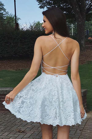 simple white homecoming dress White Homecoming Dresses